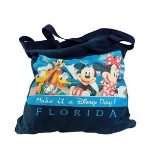Vintage 90s Y2K Jerry Leigh Make It A Disney Day Tote Bag Navy NO ZIPPER READ